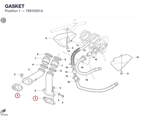 GASKET 78810201A diagram position