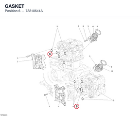 GASKET 78810641A diagram position