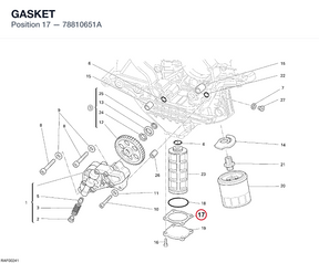 GASKET 78810651A diagram position