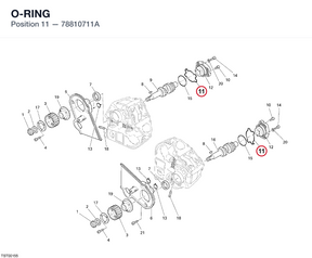 O-RING 78810711A diagram position