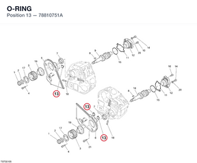 O-RING 78810751A diagram position