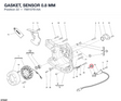 GASKET, SENSOR 0.8 MM