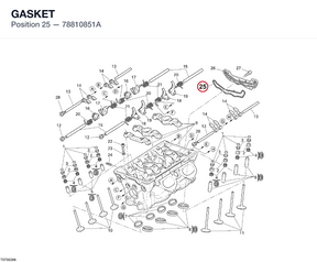 GASKET 78810851A diagram position