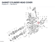 GASKET CYLINDER HEAD COVER 78810931A diagram position
