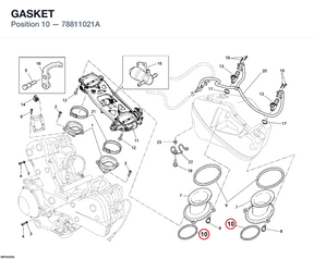 GASKET 78811021A diagram position