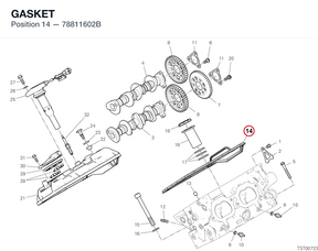 GASKET 78811602B diagram position