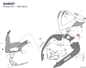 GASKET 78811861A diagram position