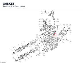 GASKET 78811911A diagram position