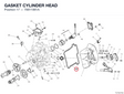 GASKET CYLINDER HEAD 78811961A diagram position