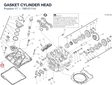 GASKET CYLINDER HEAD 78812111A diagram position