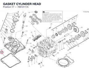GASKET CYLINDER HEAD 78812111A diagram position