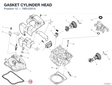GASKET CYLINDER HEAD 78812351A diagram position