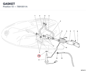 GASKET 78910011A diagram position