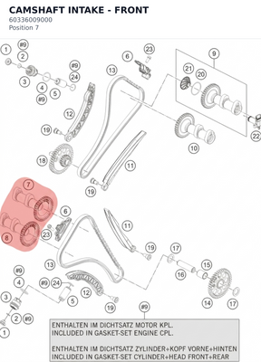 Diagram preview: CAMSHAFT INTAKE - FRONT (60336009000)