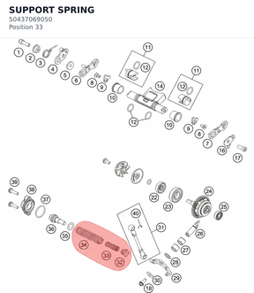 Diagram preview: SUPPORT SPRING (50437069050)