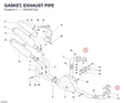 GASKET, EXHAUST PIPE 79010012A diagram position