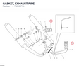 GASKET, EXHAUST PIPE 79010071A diagram position
