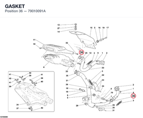 GASKET 79010091A diagram position