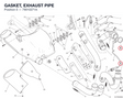 GASKET, EXHAUST PIPE 79010271A diagram position