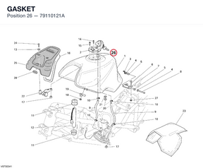 GASKET 79110121A diagram position