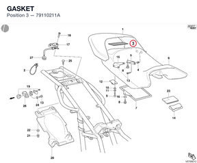 GASKET 79110211A diagram position