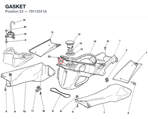 GASKET 79110311A diagram position
