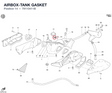 AIRBOX-TANK GASKET 79110411B diagram position