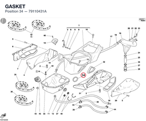 GASKET 79110431A diagram position