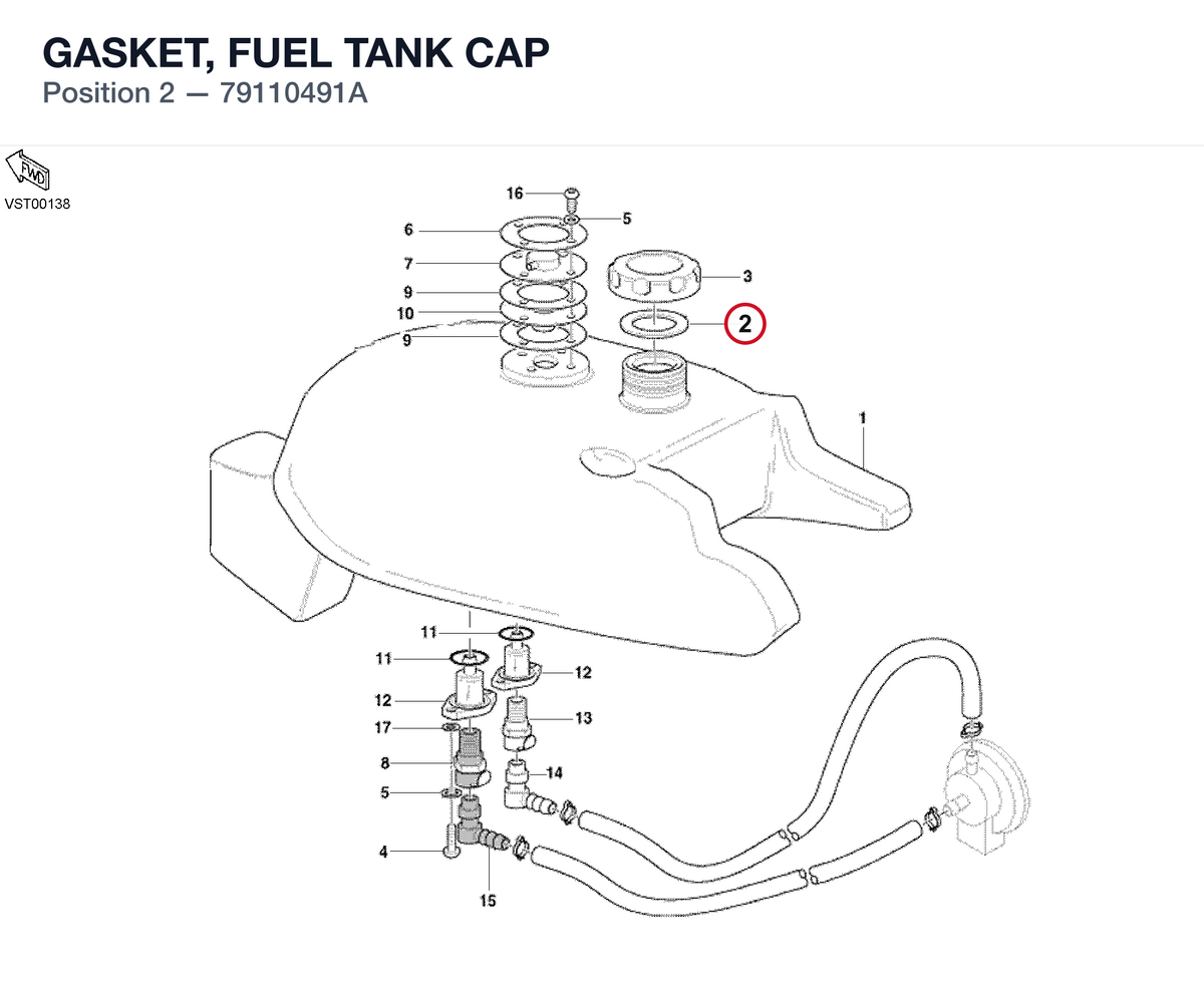 GASKET, FUEL TANK CAP
