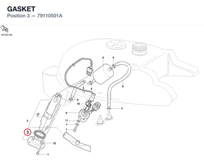 GASKET 79110501A diagram position