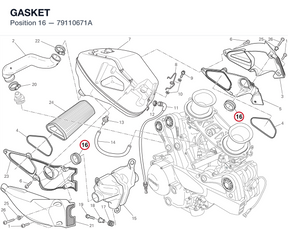 GASKET 79110671A diagram position