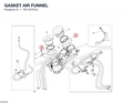 GASKET AIR FUNNEL 79110701A diagram position