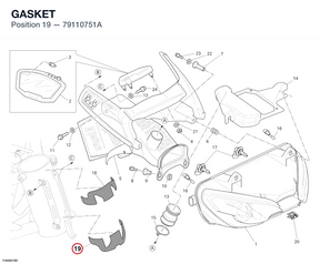 GASKET 79110751A diagram position