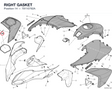 RIGHT GASKET 79110782A diagram position