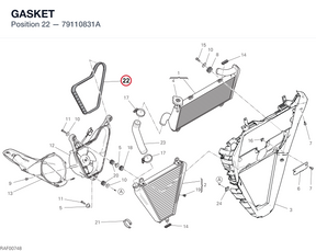 GASKET 79110831A diagram position