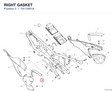 RIGHT GASKET 79110951A diagram position