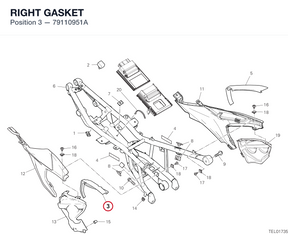 RIGHT GASKET 79110951A diagram position