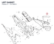 LEFT GASKET 79110961A diagram position
