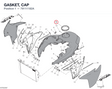 GASKET, CAP 79111182A diagram position