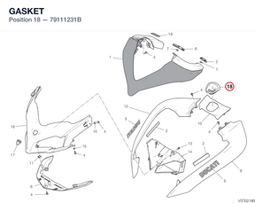 GASKET 79111231B diagram position