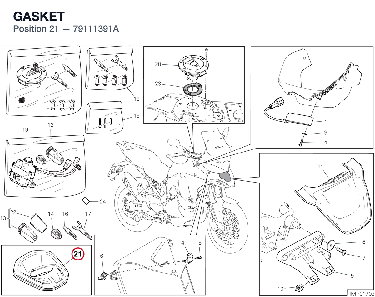 GASKET 79111391A diagram position