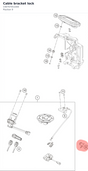 Diagram preview: Cable bracket lock (C90707051000)