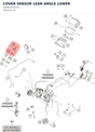 Diagram preview: COVER SENSOR LEAN ANGLE LOWER (95842092010)