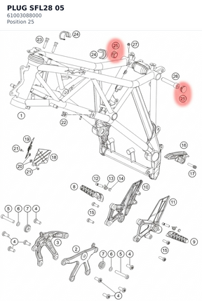 Diagram preview: PLUG SFL28 05 (61003088000)