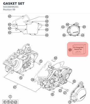 Diagram preview: GASKET SET (50330099201)