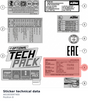 Diagram preview: Sticker technical data (A61003097400)