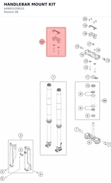 Diagram preview: HANDLEBAR MOUNT KIT (A49001039010)