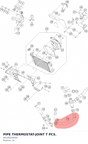 Diagram preview: PIPE THERMOSTAT-JOINT T PCS. (94335026000)