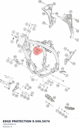 Diagram preview: EDGE PROTECTION 9.5X6.5X74 (76003095074)