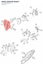 Diagram preview: MASK SPOILER RIGHT (C90708002000C1)